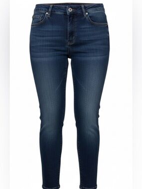 DG2 by Diane Gilman Dark Blue Straight Leg Jeans